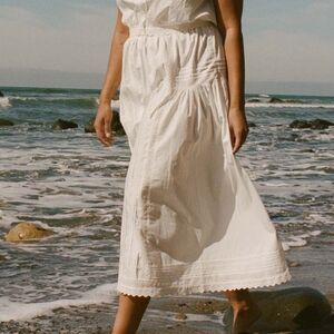 SOLD DÔEN Doen Sabina Skirt Salt Small S White